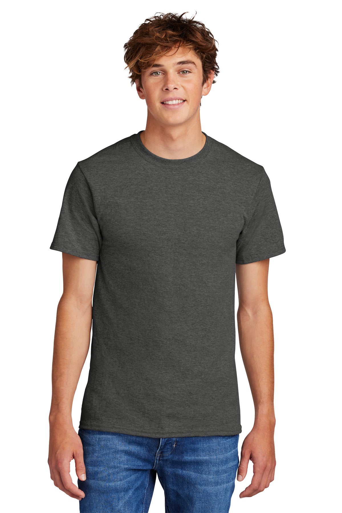 Port & Company - Core Blend Tee. PC55 Black Heather