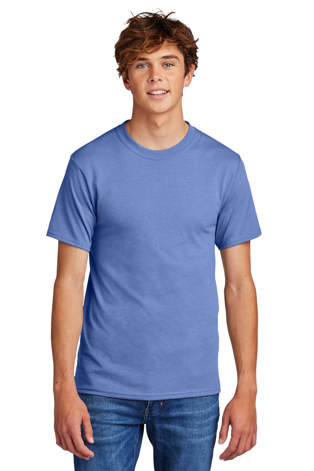 Port & Company - Core Blend Tee. PC55 Carolina Blue