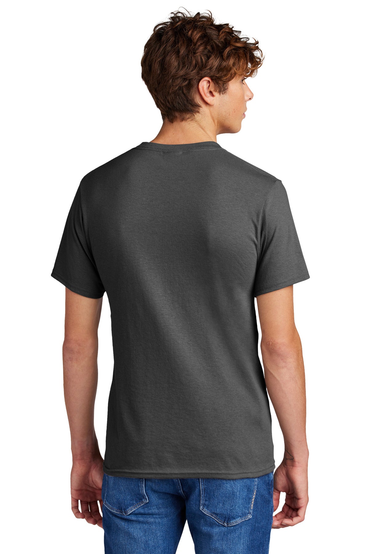 Custom Embroidered Port & Company - Core Blend Tee. PC55,Charcoal
