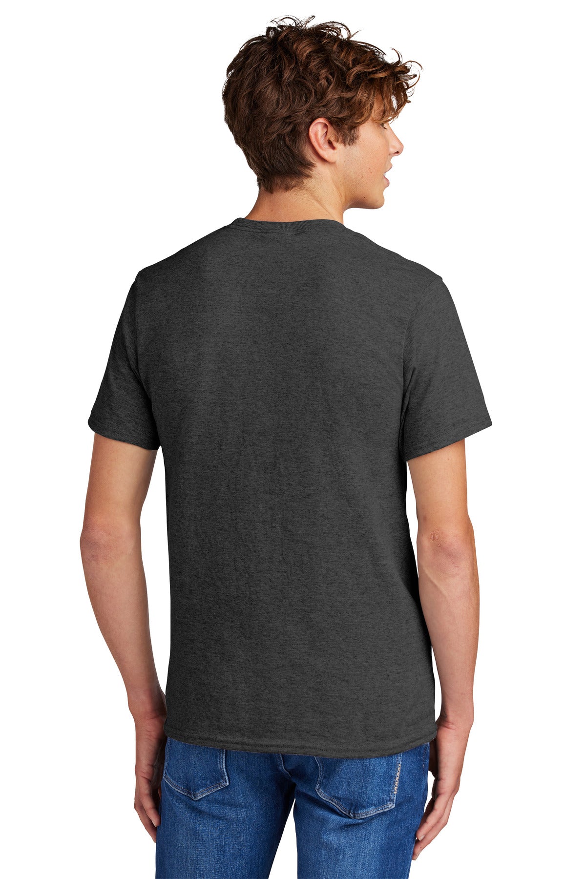 Custom Embroidered Port & Company - Core Blend Tee. PC55,Dark Heather Grey