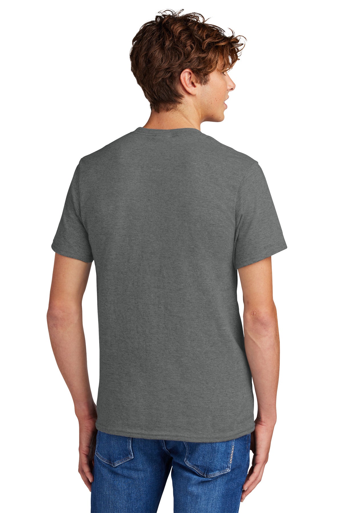 Custom Embroidered Port & Company - Core Blend Tee. PC55,Graphite Heather