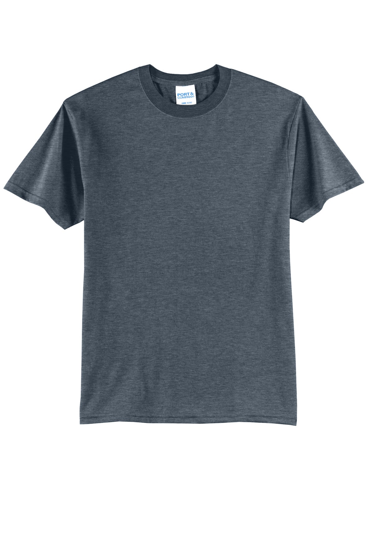 Port & Company - Core Blend Tee. PC55 Heather Navy