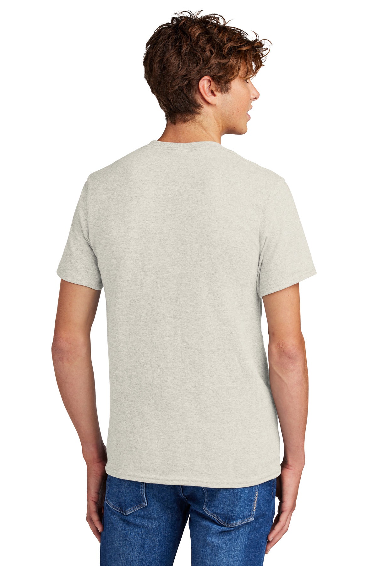 Custom Embroidered Port & Company - Core Blend Tee. PC55,Oatmeal Heather