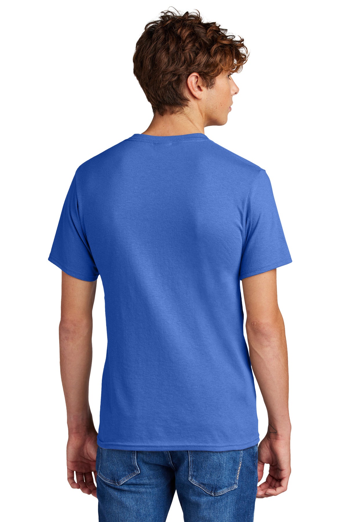Custom Embroidered Port & Company - Core Blend Tee. PC55,Royal