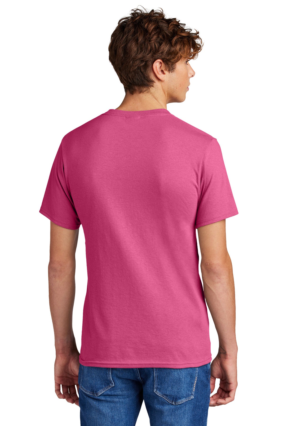 Custom Embroidered Port & Company - Core Blend Tee. PC55,Sangria