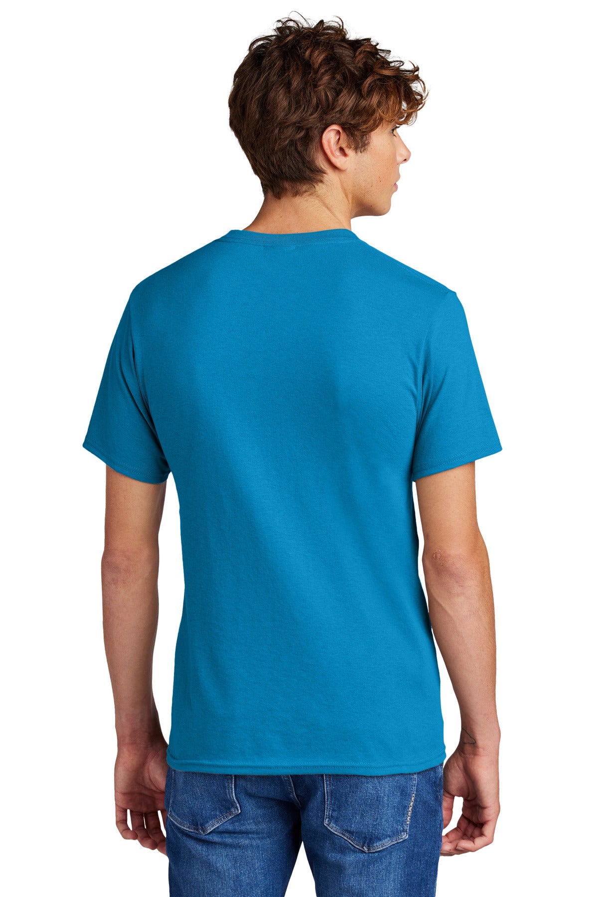 Custom Embroidered Port & Company - Core Blend Tee. PC55,Sapphire
