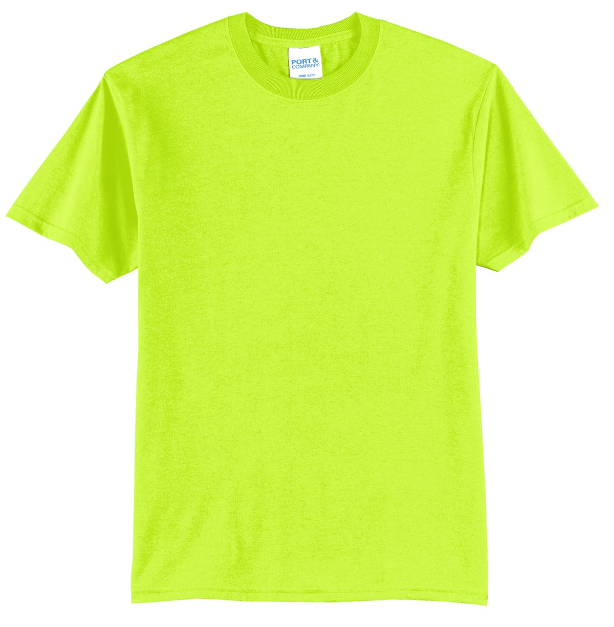 Port & Company - Core Blend Tee. PC55 Safety Green