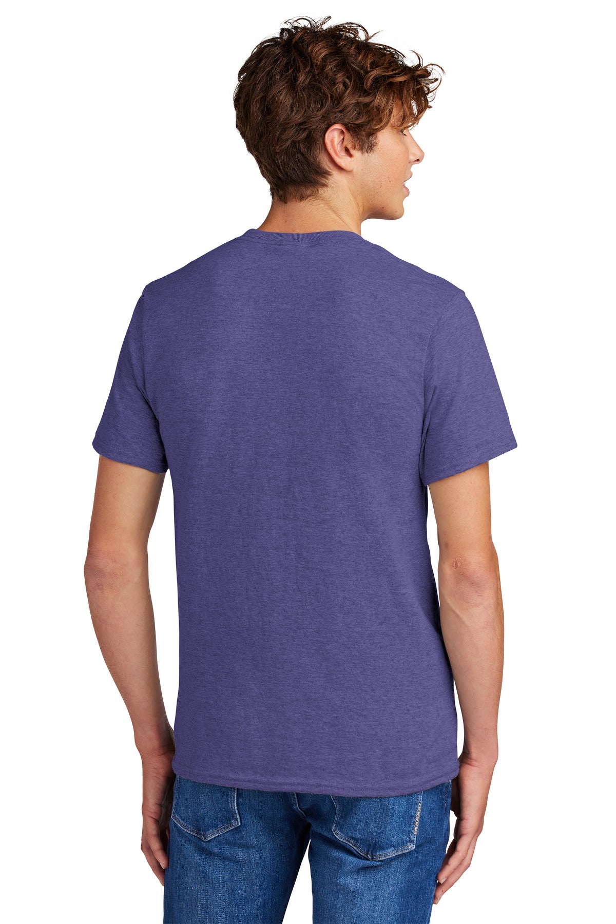 Custom Embroidered Port & Company - Core Blend Tee. PC55,Heather Purple