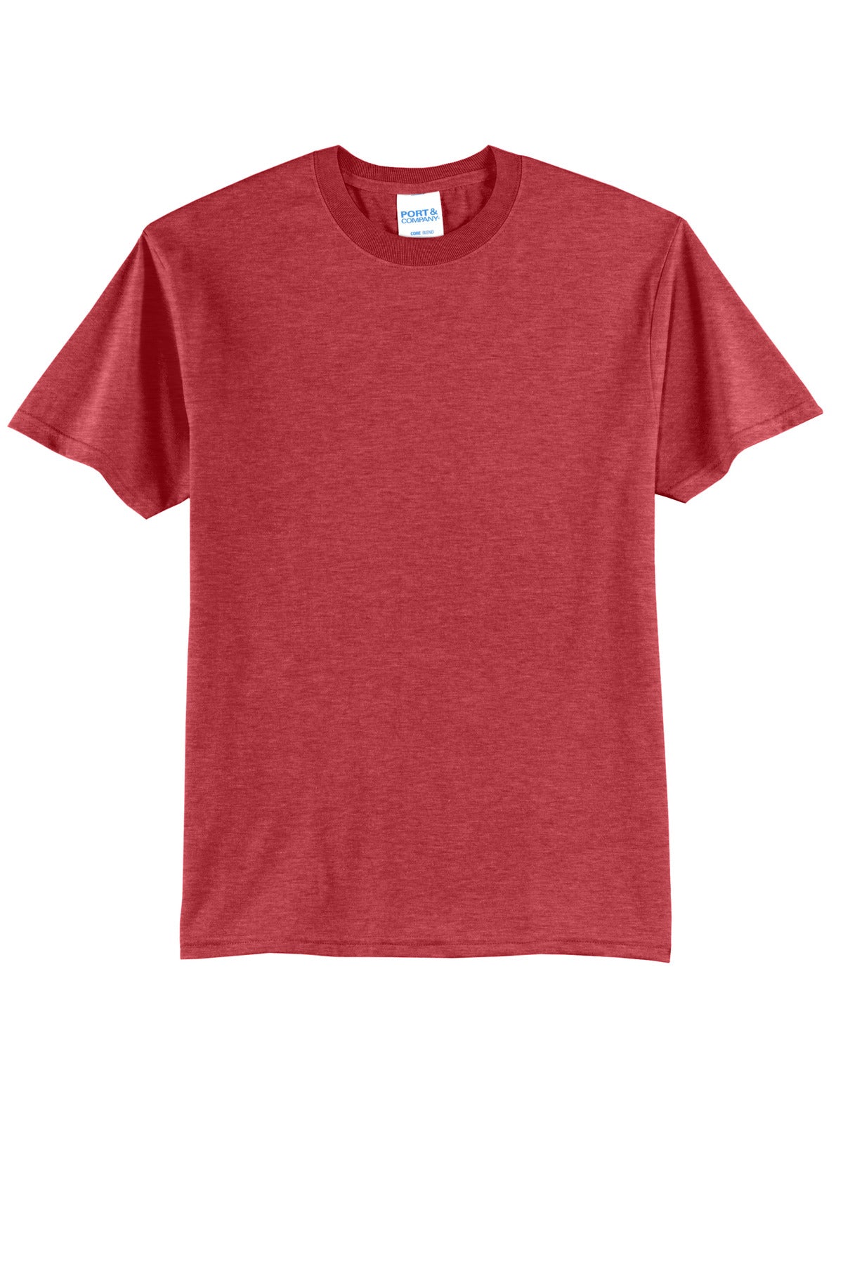 Port & Company - Core Blend Tee. PC55 Heather Red