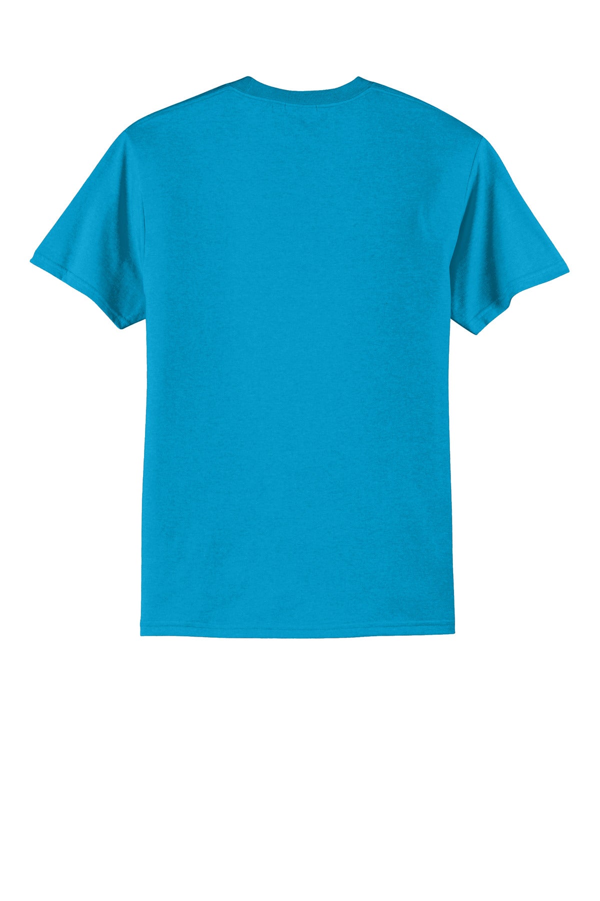 Port & Company - Core Blend Tee. PC55 Neon Blue