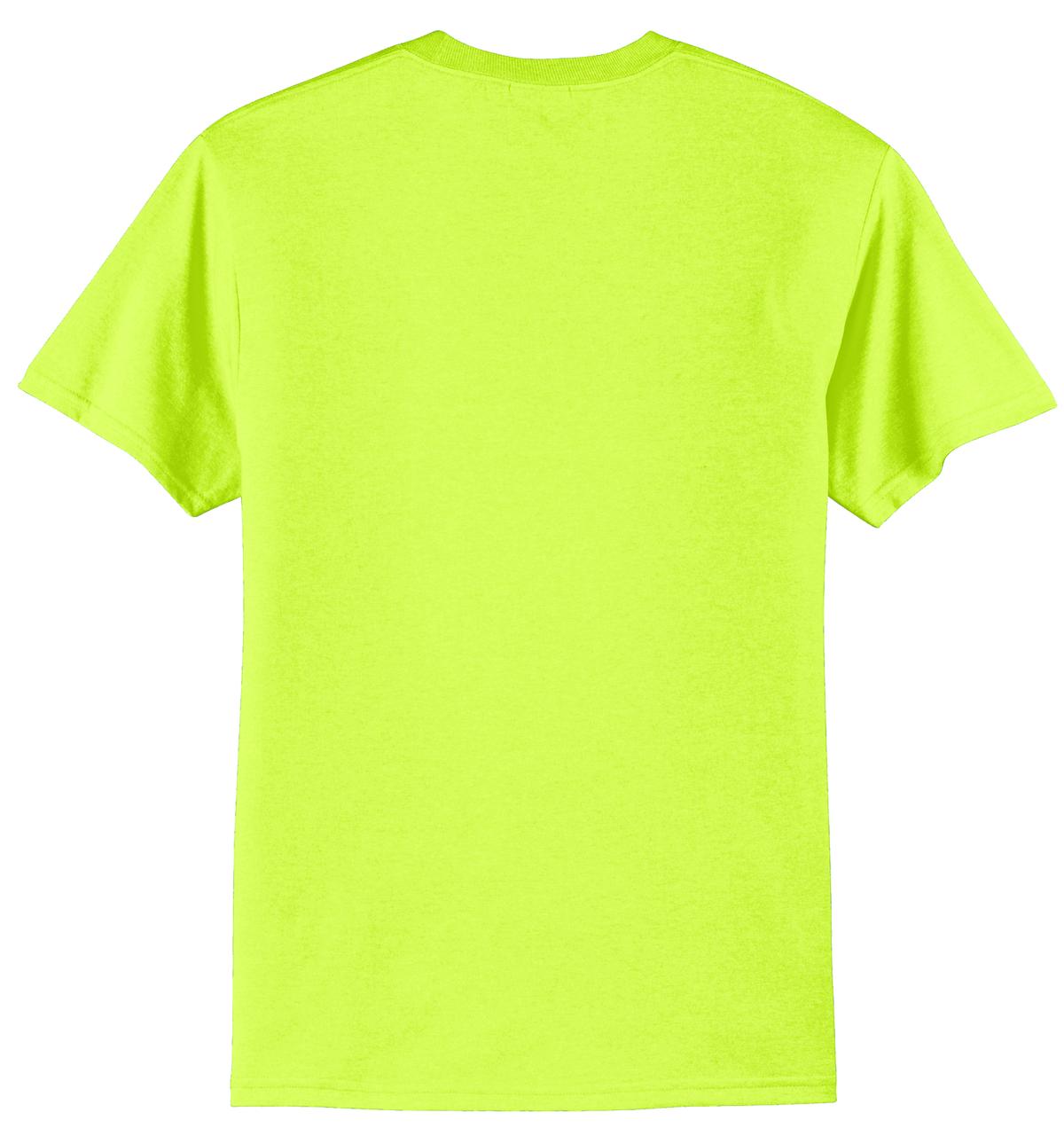 Port & Company - Core Blend Tee. PC55 Safety Green