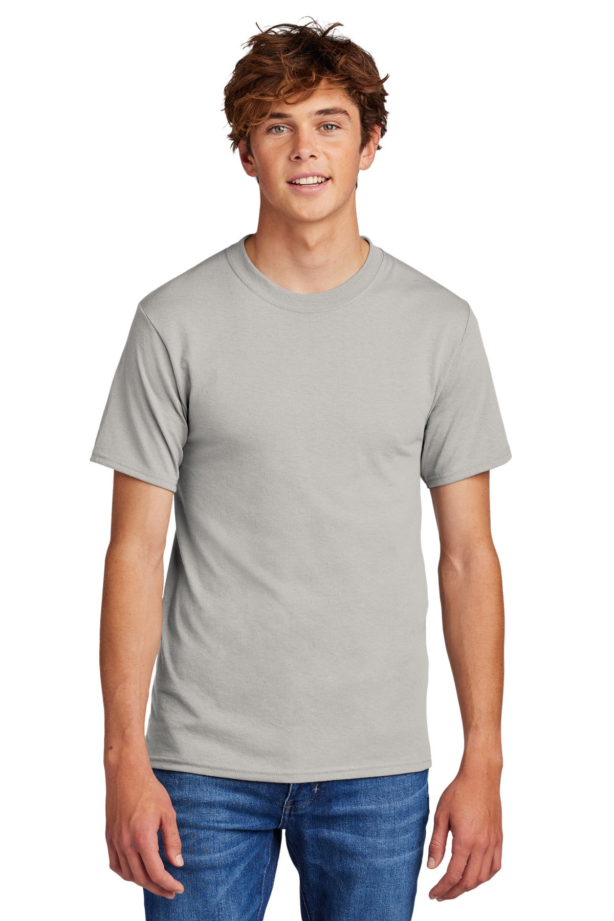 Port & Company - Core Blend Tee. PC55 Silver