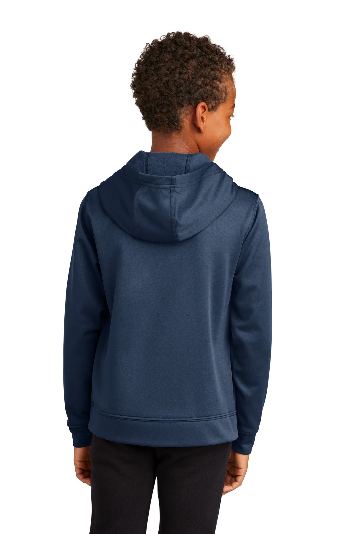 Custom Embroidered Port & CompanyYouth Performance Fleece Pullover Hooded Sweatshirt. PC590YH,Deep Navy