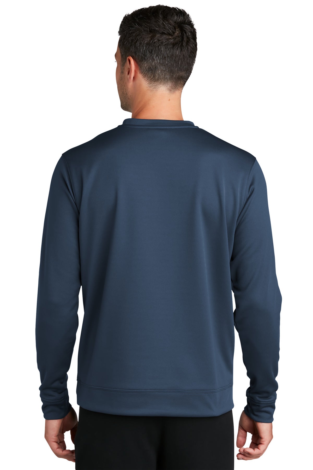 Custom Embroidered Port & CompanyPerformance Fleece Crewneck Sweatshirt. PC590,Deep Navy