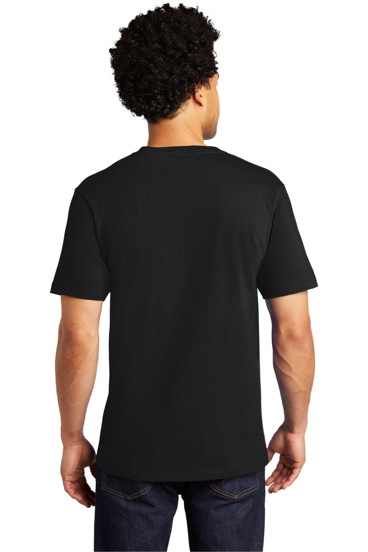 Custom Embroidered Port & Company Bouncer Pocket Tee PC600P,Deep Black