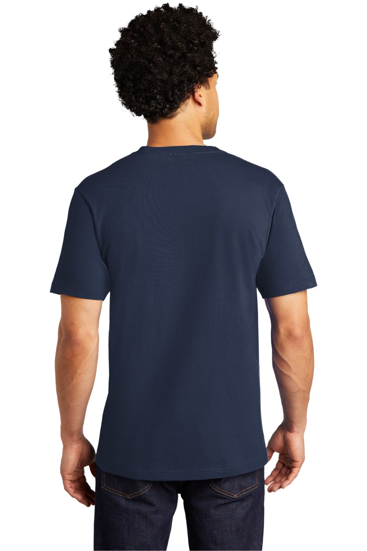 Custom Embroidered Port & Company Bouncer Pocket Tee PC600P,Navy Blue