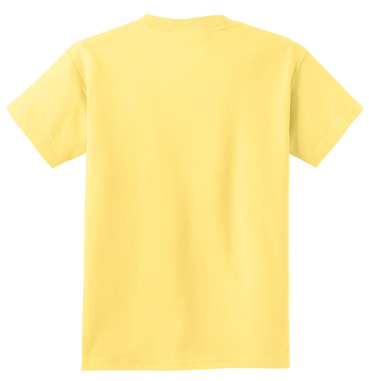 Port & Company Youth Essential Tee. PC61Y Daffodil Yellow