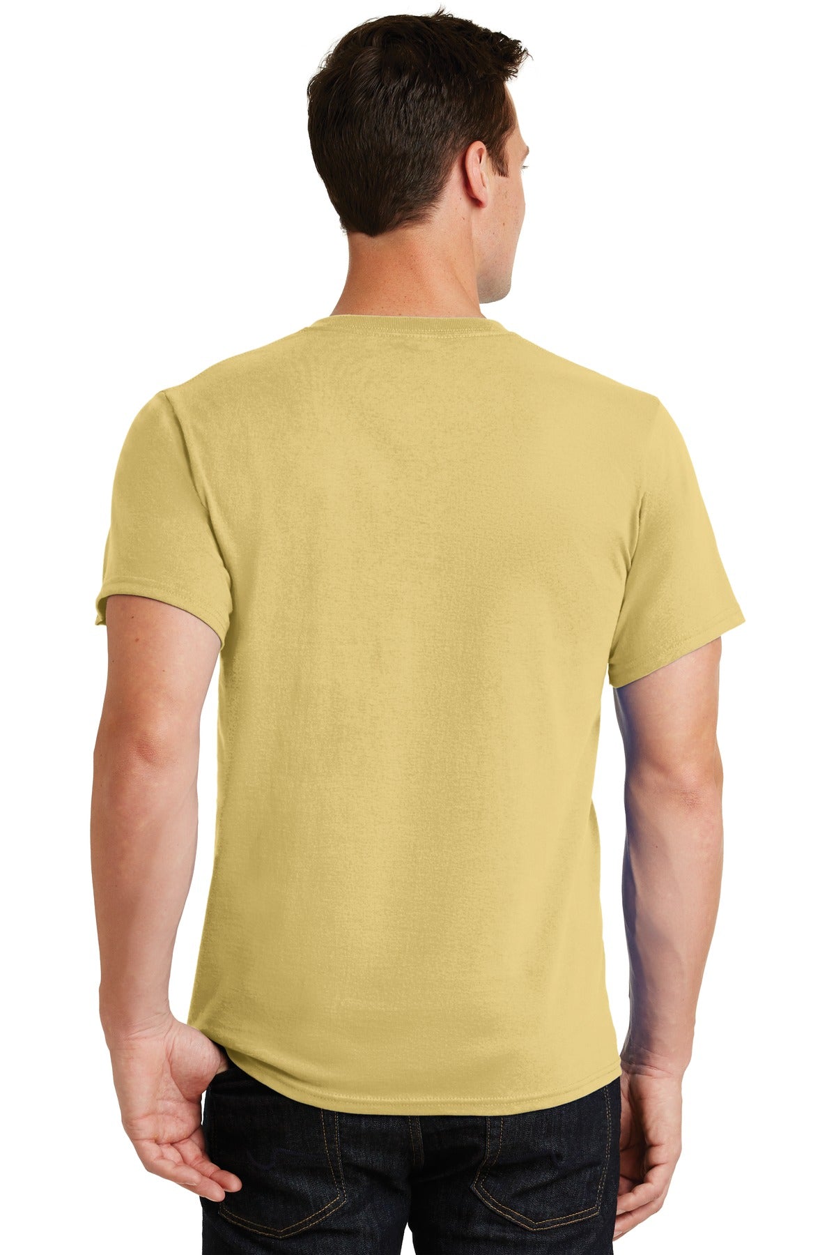 Custom Embroidered Port & Company - Essential Tee. PC61,Daffodil Yellow