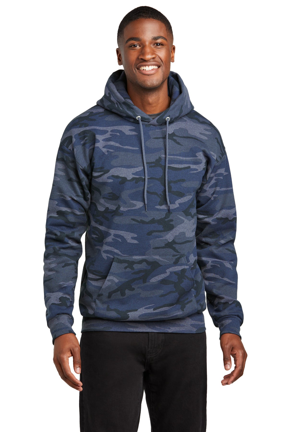 Port & Company Core Fleece Camo Pullover Hooded Sweatshirt. PC78HC