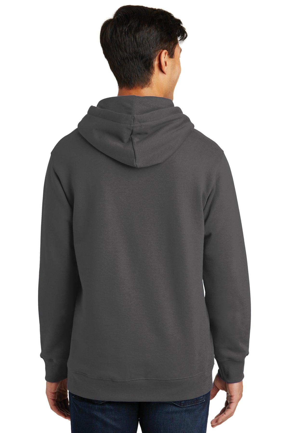 Custom Embroidered Port & Company Fan Favorite Fleece Pullover Hooded Sweatshirt. PC850H,Charcoal