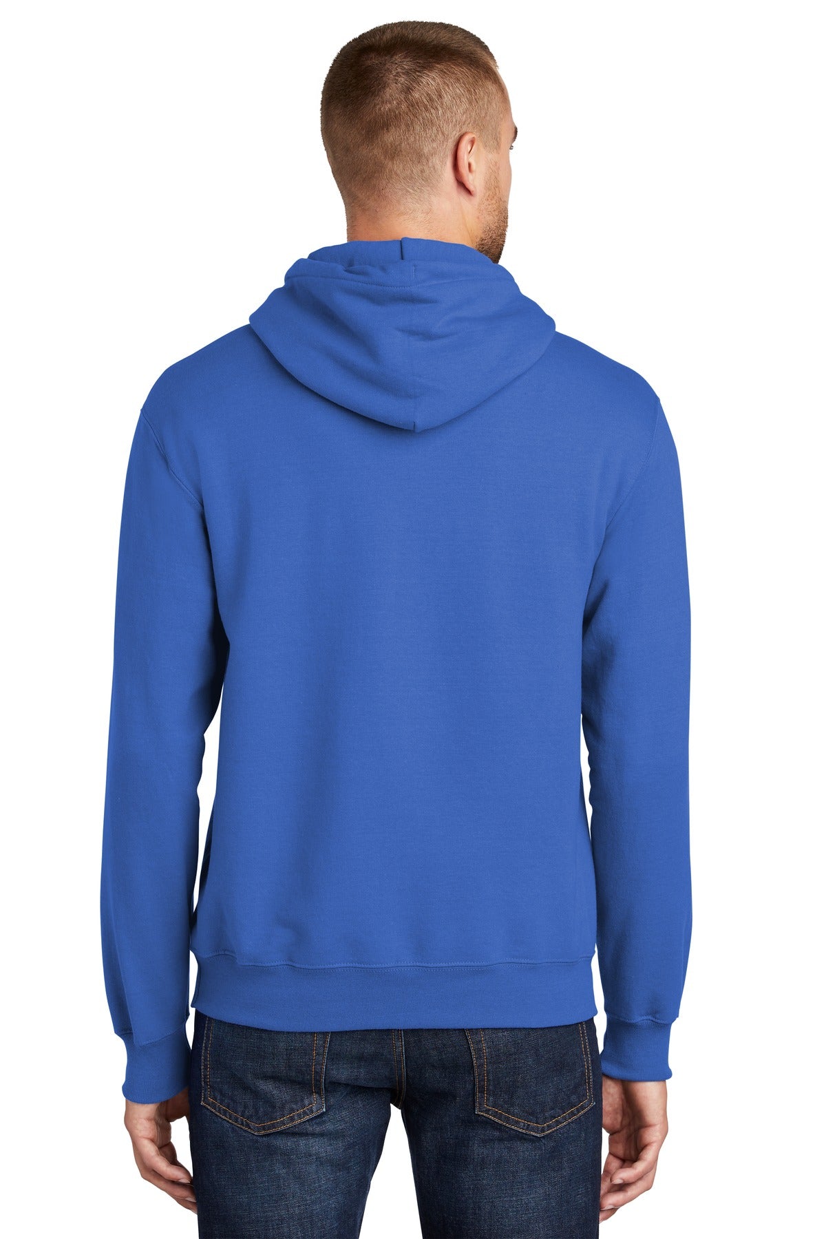 Custom Embroidered Port & Company Tall Essential Fleece Pullover Hooded Sweatshirt. PC90HT,Royal