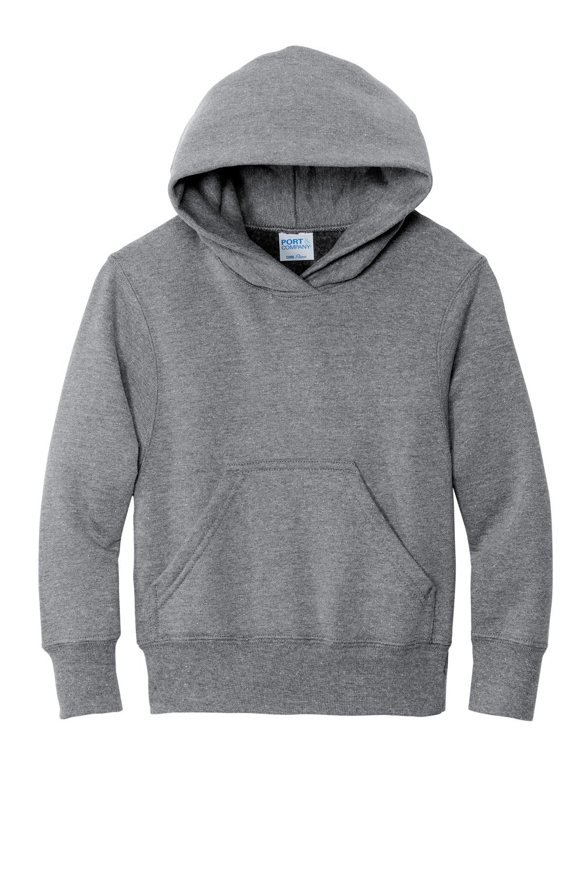 Port & Company - Youth Core Fleece Pullover Hooded Sweatshirt. PC90YH Athletic Heather
