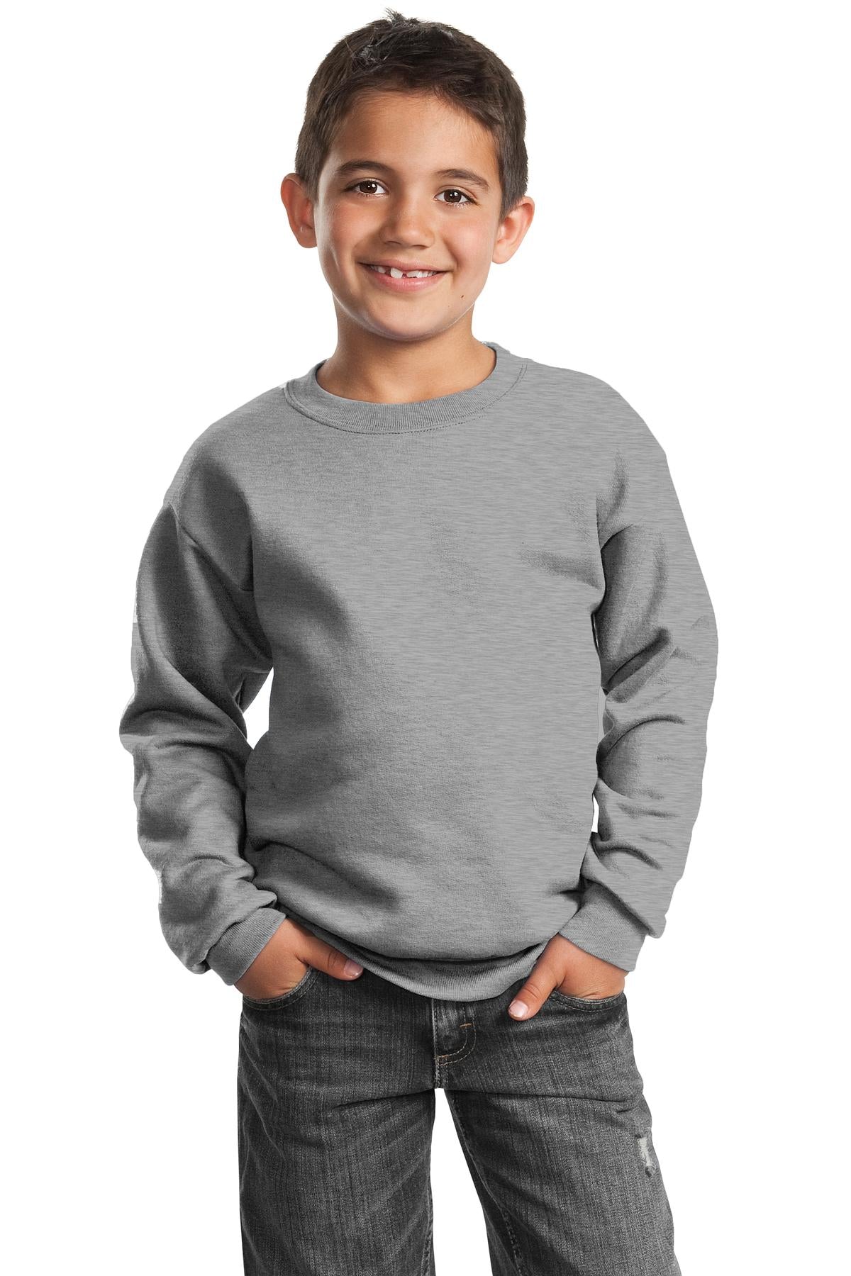 Port & Company Youth Core Fleece Crewneck Sweatshirt. PC90Y