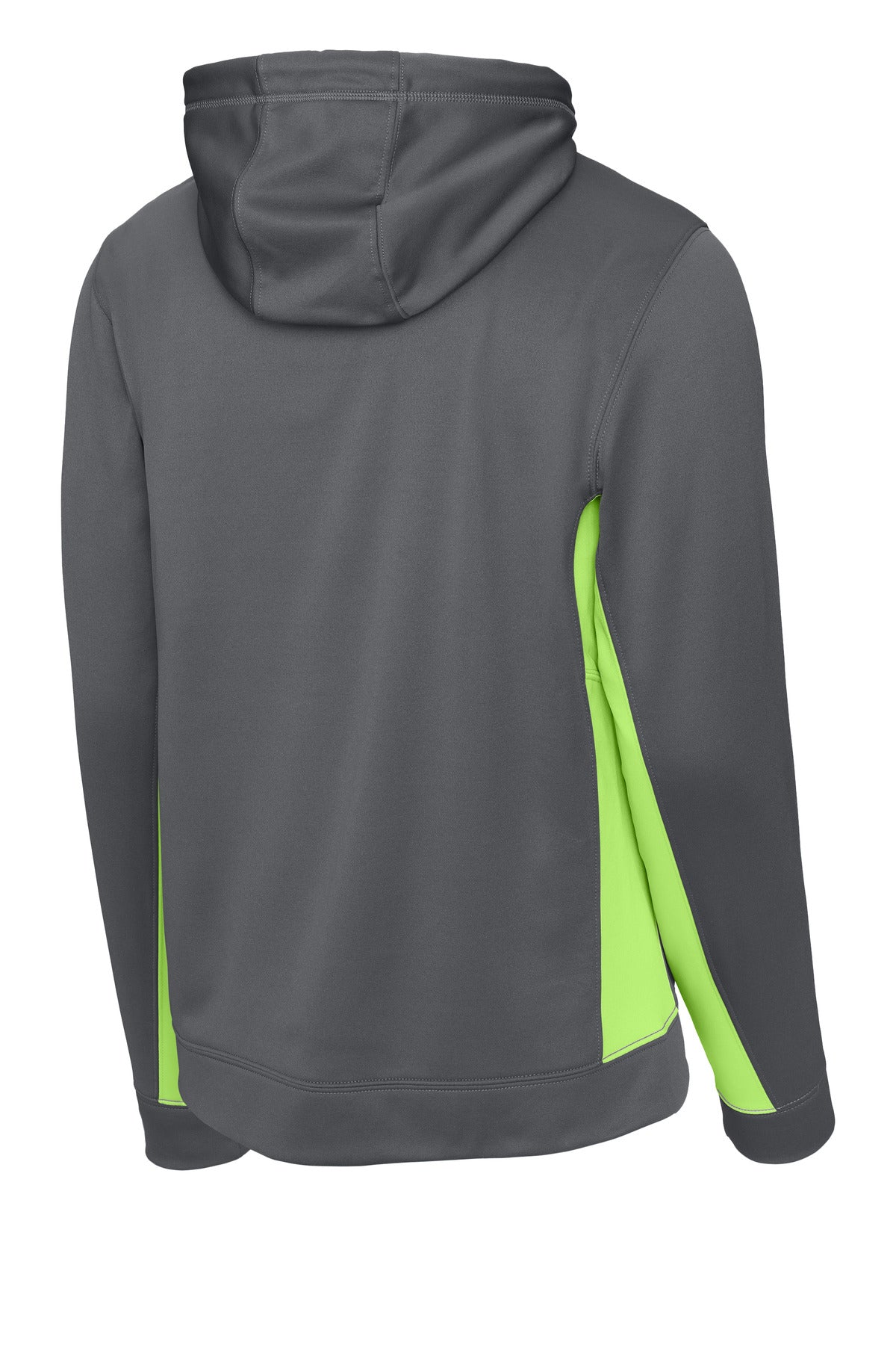 Sport-Tek Sport-Wick Fleece Colorblock Hooded Pullover. ST235