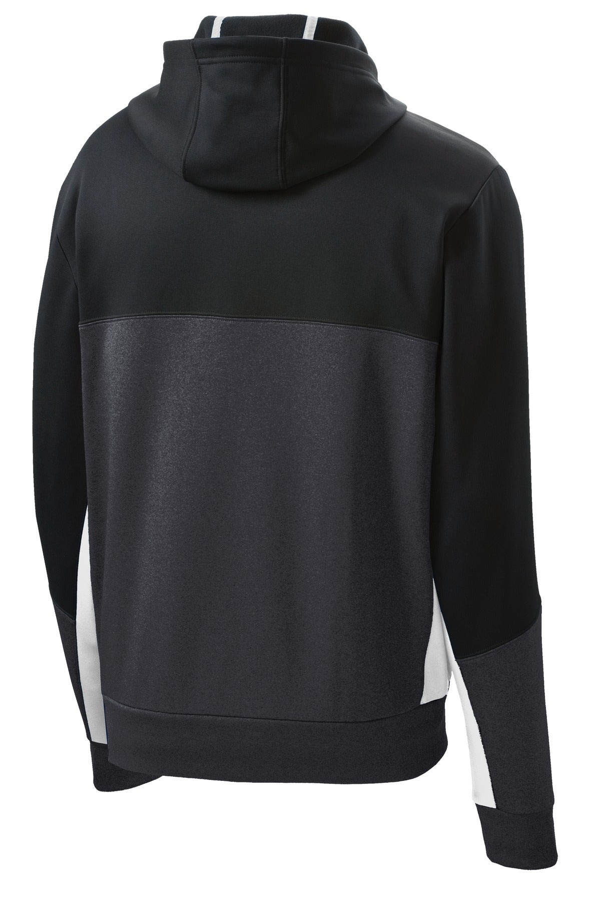 Sport-Tek Tech Fleece Colorblock Full-Zip Hooded Jacket. ST245