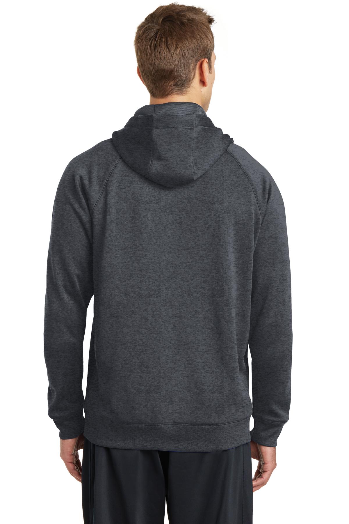 Custom Embroidered Sport-Tek Tech Fleece Hooded Sweatshirt. ST250,Graphite Heather