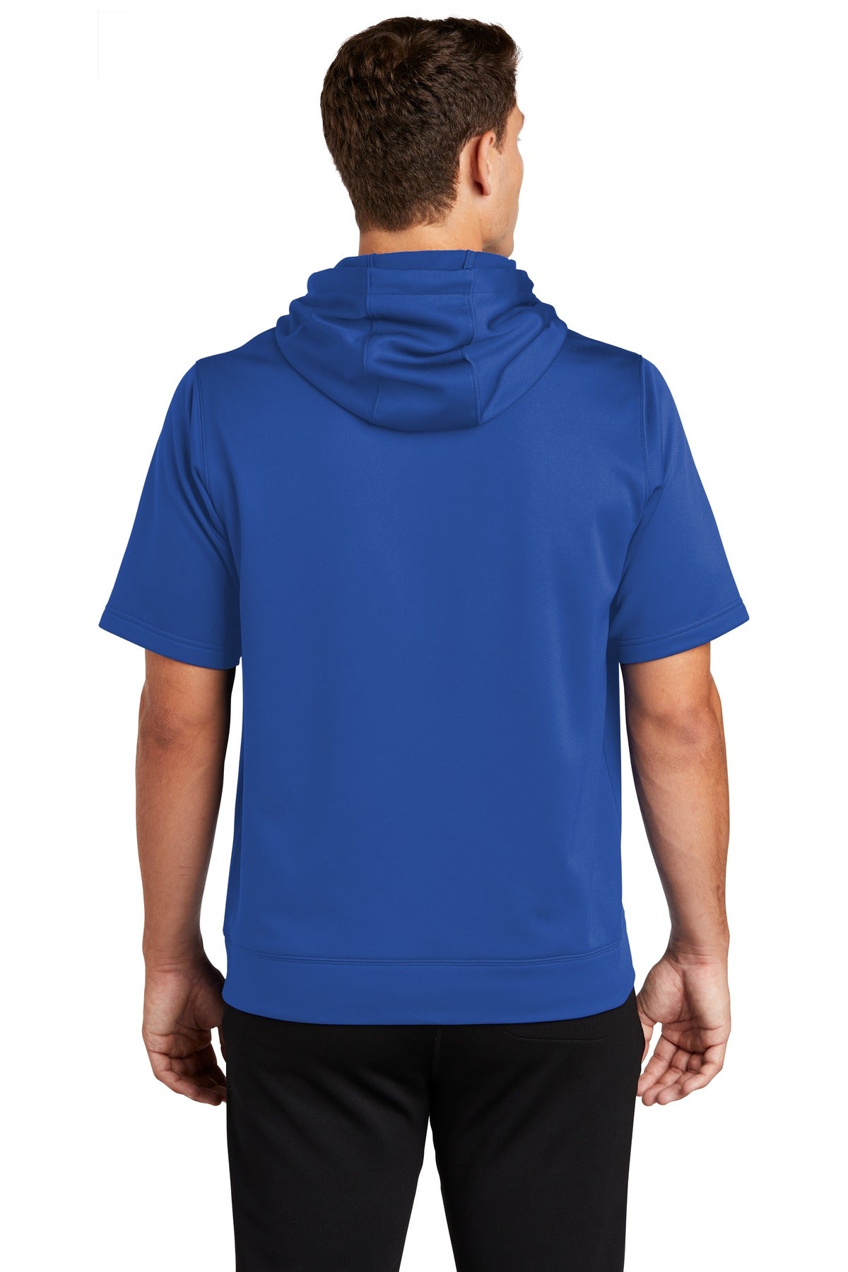 Custom Embroidered Sport-Tek Sport-Wick Fleece Short Sleeve Hooded Pullover. ST251,True Royal