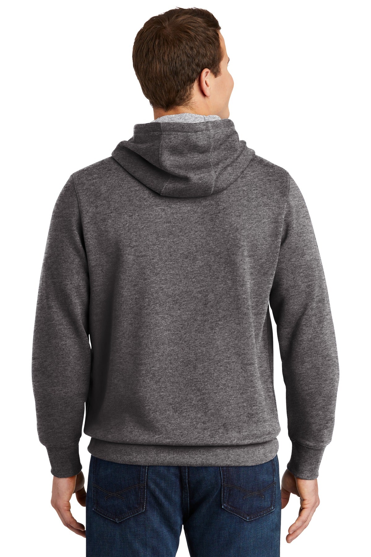 Custom Embroidered Sport-Tek Pullover Hooded Sweatshirt. ST254,Graphite Heather