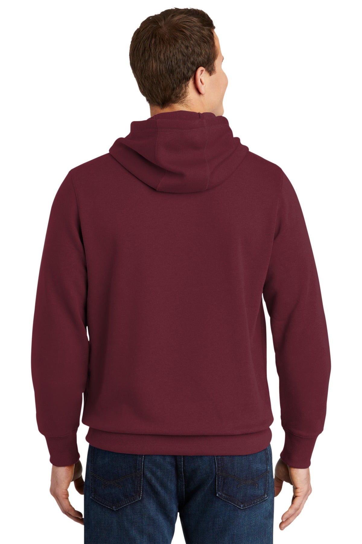 Custom Embroidered Sport-Tek Pullover Hooded Sweatshirt. ST254,Maroon