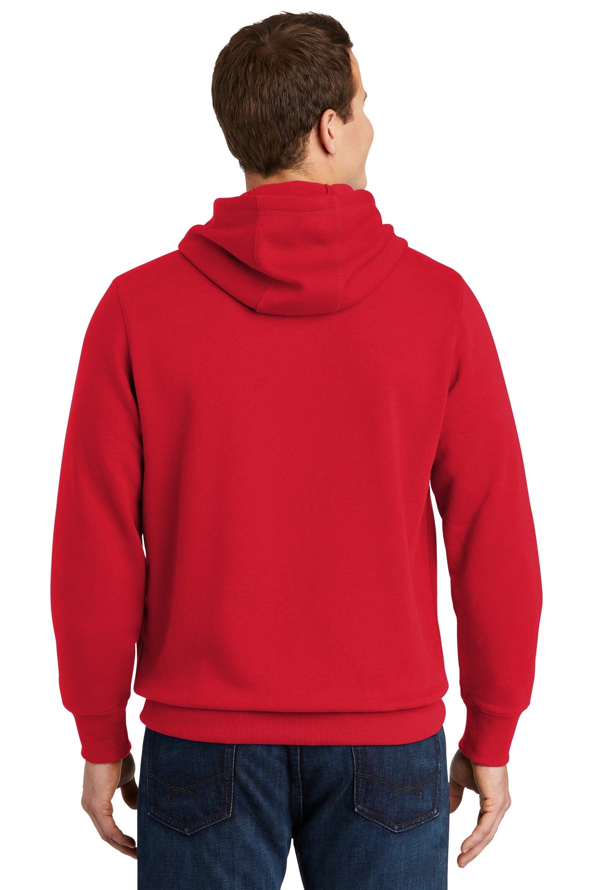 Custom Embroidered Sport-Tek Pullover Hooded Sweatshirt. ST254,True Red