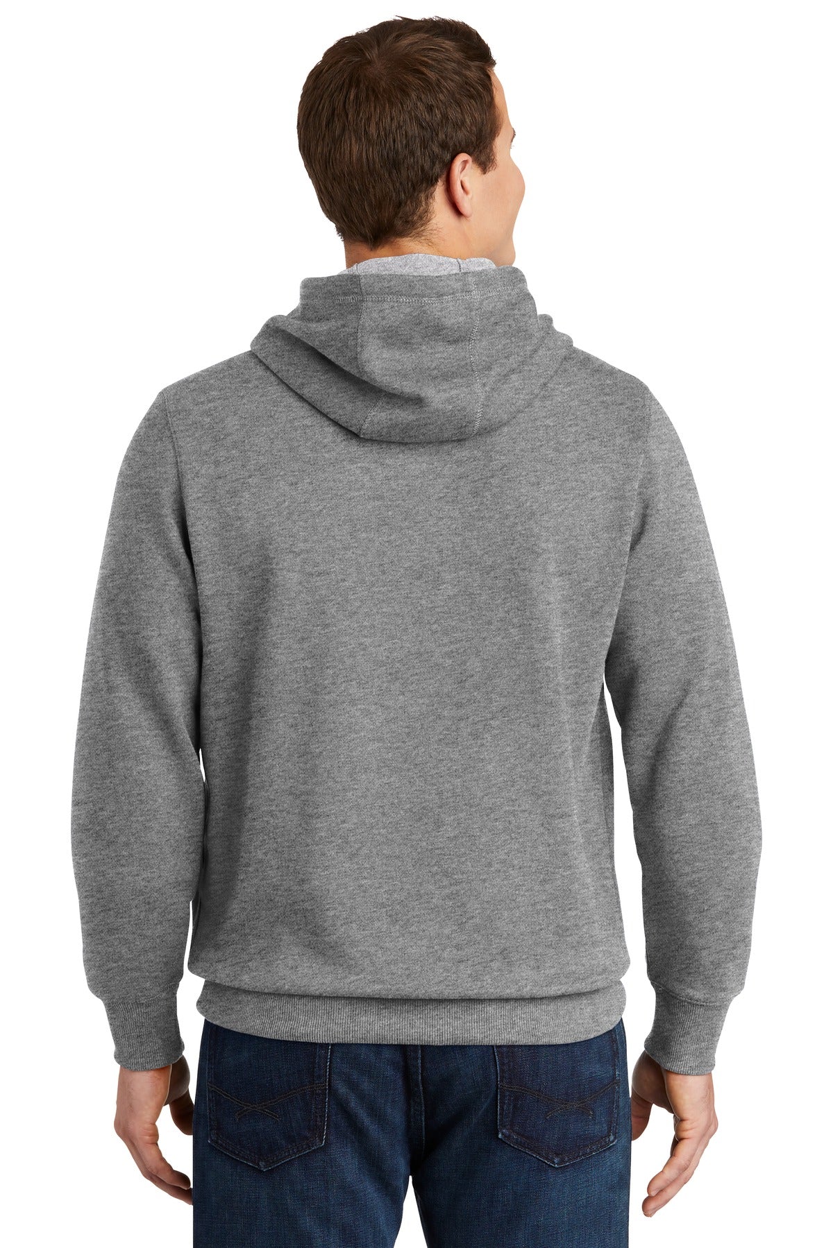 Custom Embroidered Sport-Tek Pullover Hooded Sweatshirt. ST254,Vintage Heather