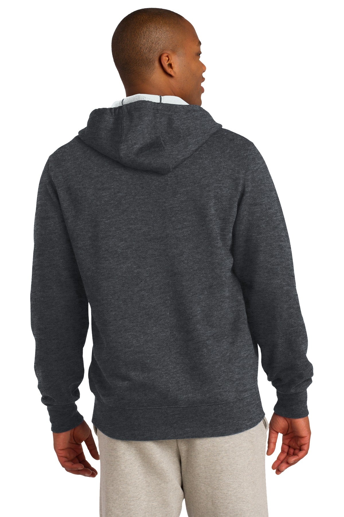 Custom Embroidered Sport-Tek Full-Zip Hooded Sweatshirt. ST258,Graphite Heather
