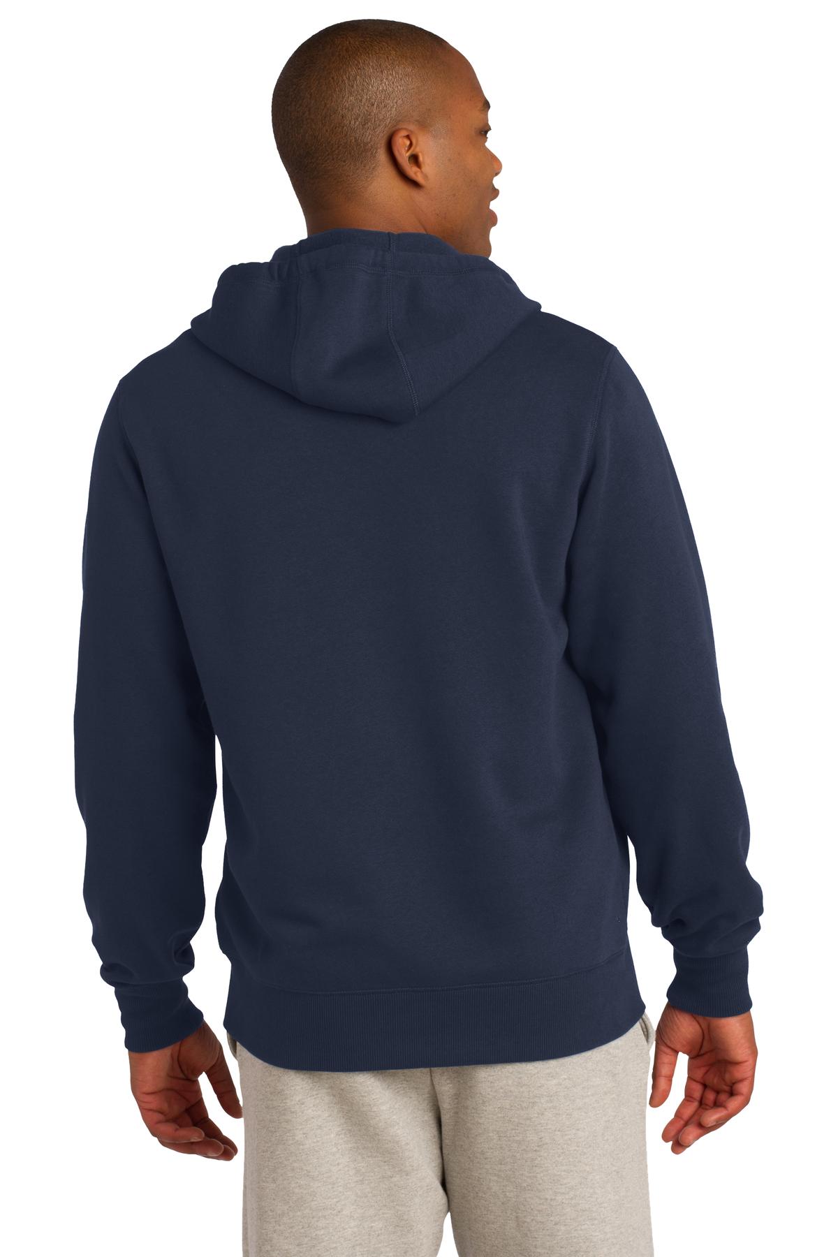 Custom Embroidered Sport-Tek Full-Zip Hooded Sweatshirt. ST258,True Navy