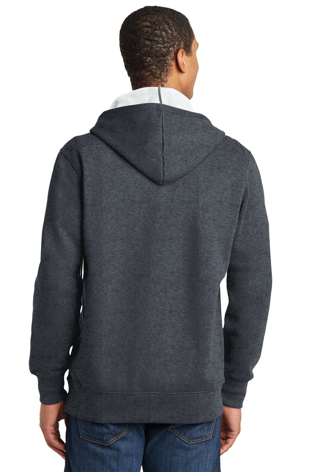 Custom Embroidered Sport-Tek Lace Up Pullover Hooded Sweatshirt. ST271,Graphite Heather