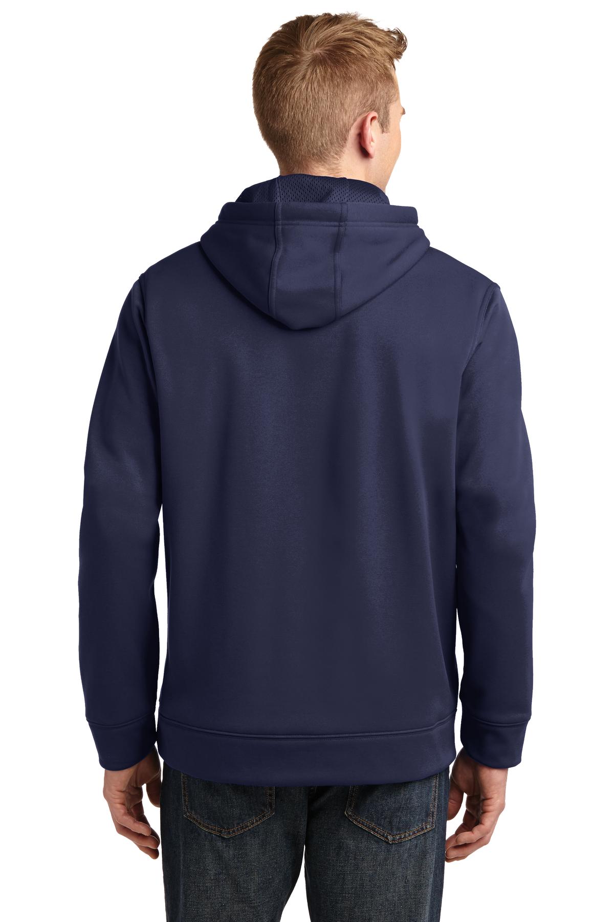 Custom Embroidered Sport-Tek Repel Fleece Hooded Pullover. ST290,True Navy