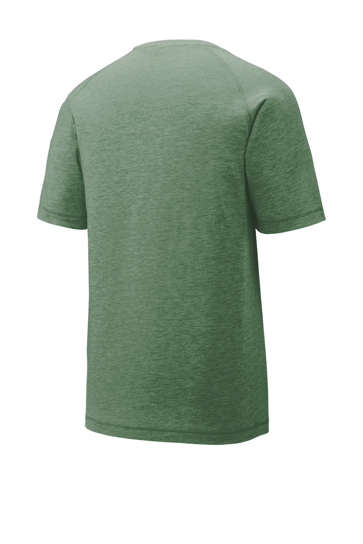 Sport-Tek PosiCharge Tri-Blend Wicking Raglan Tee. ST400 Forest Green Heather