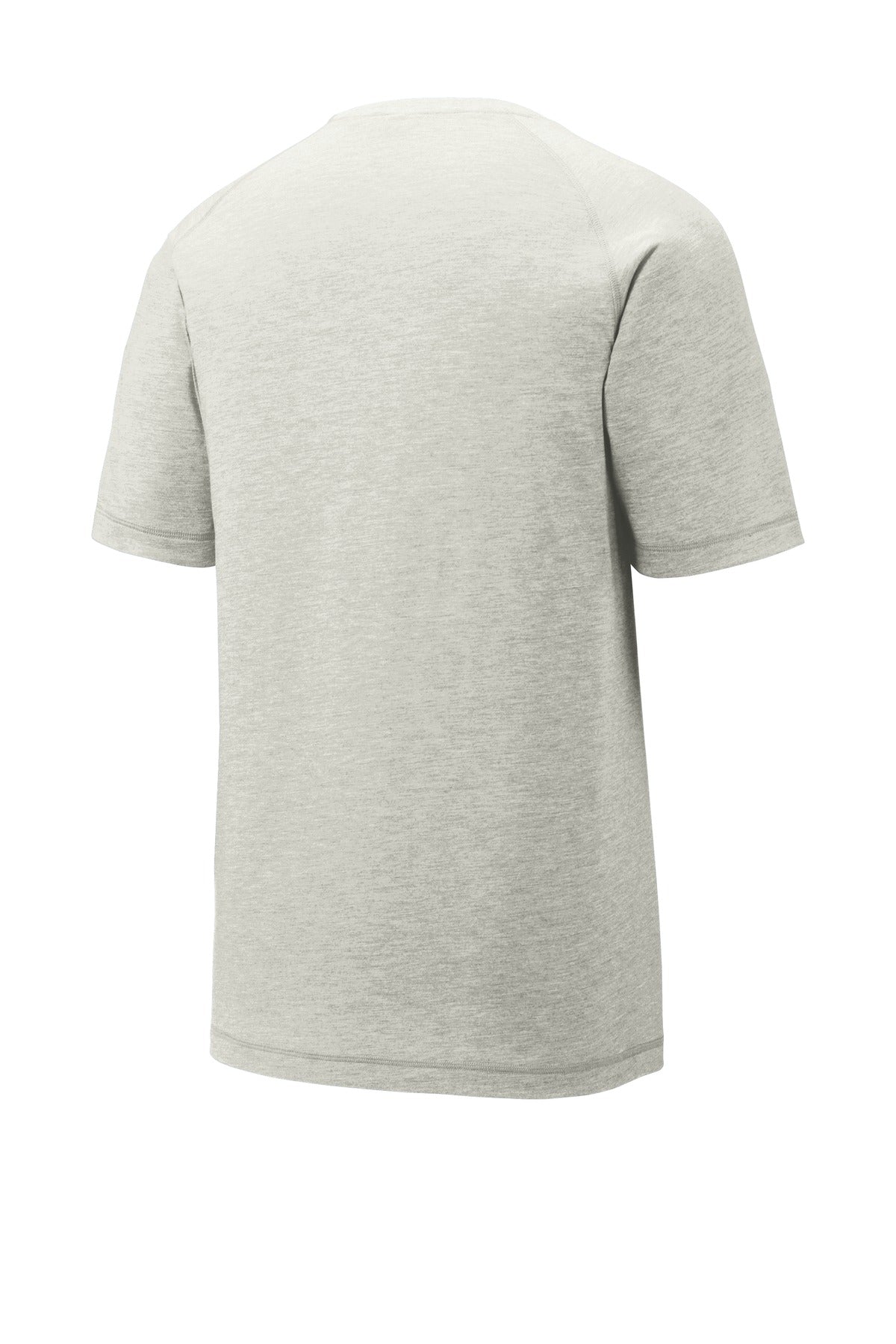 Sport-Tek PosiCharge Tri-Blend Wicking Raglan Tee. ST400 Light Grey Heather