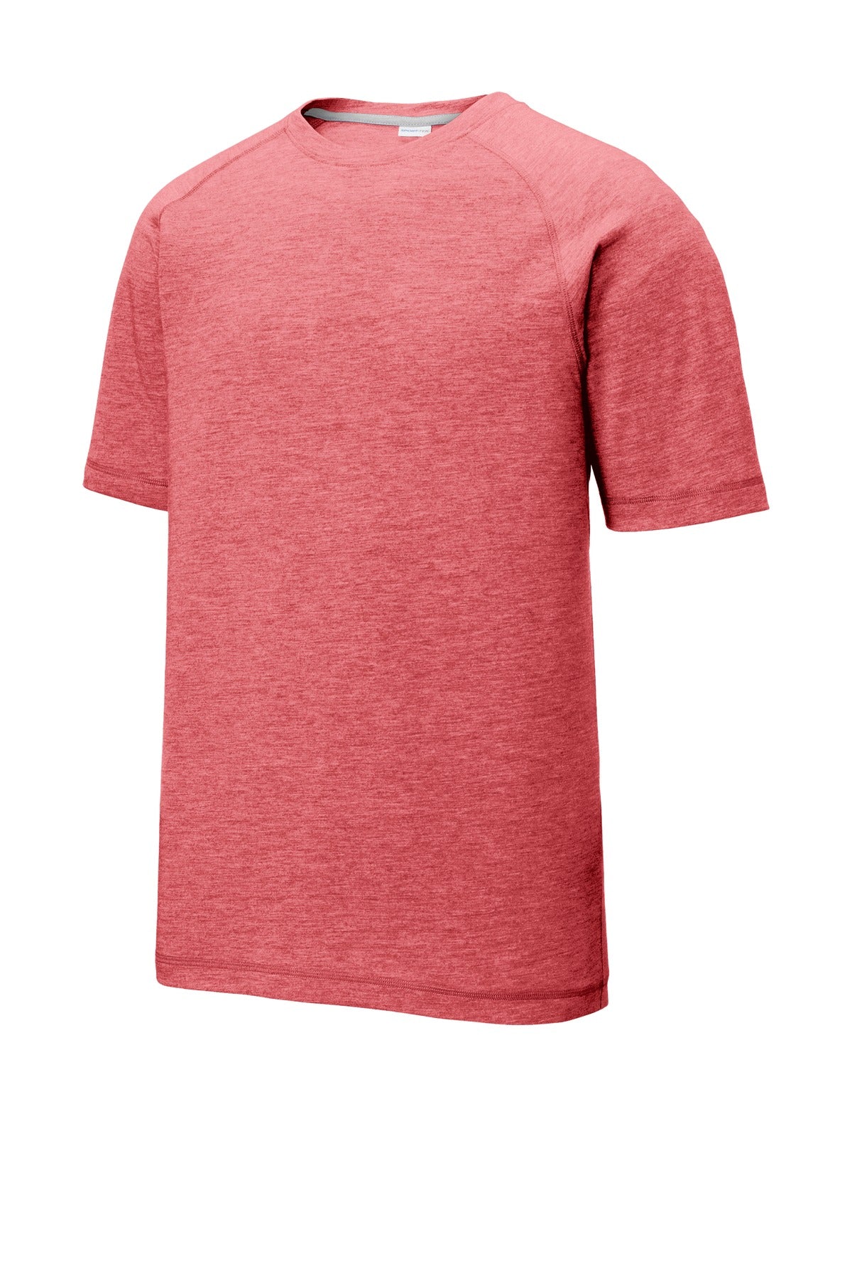 Sport-Tek PosiCharge Tri-Blend Wicking Raglan Tee. ST400 True Red Heather