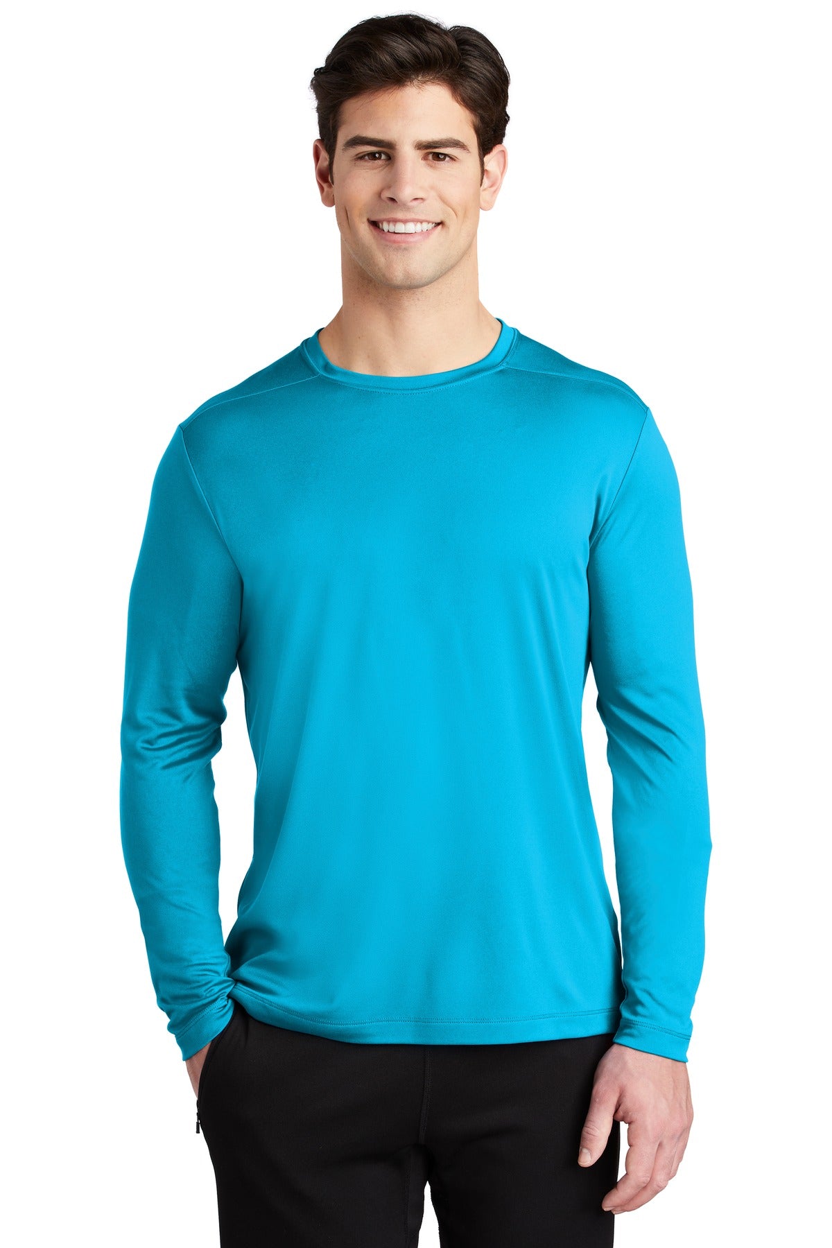 Sport-Tek Posi-UV Pro Long Sleeve Tee. ST420LS Sapphire