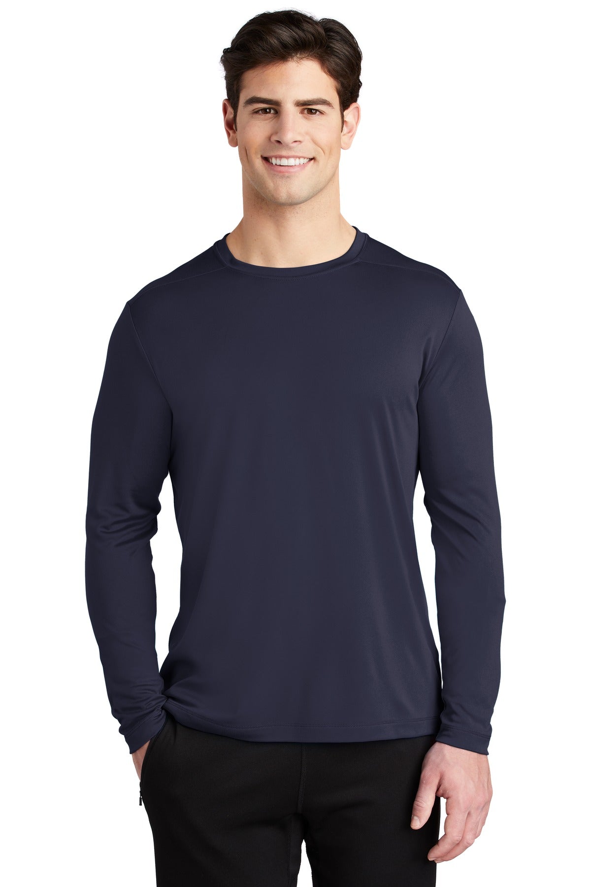 Sport-Tek Posi-UV Pro Long Sleeve Tee. ST420LS True Navy