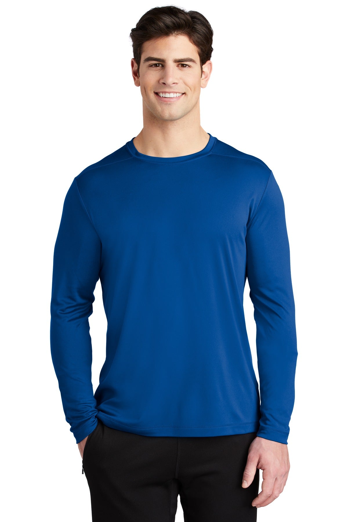 Sport-Tek Posi-UV Pro Long Sleeve Tee. ST420LS True Royal