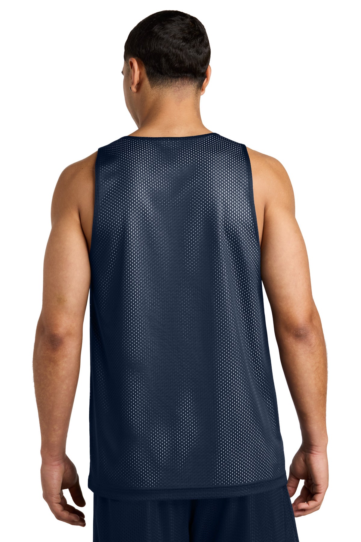 Custom Embroidered Sport-Tek PosiCharge Reversible Mesh Tank ST5000,True Navy/ White