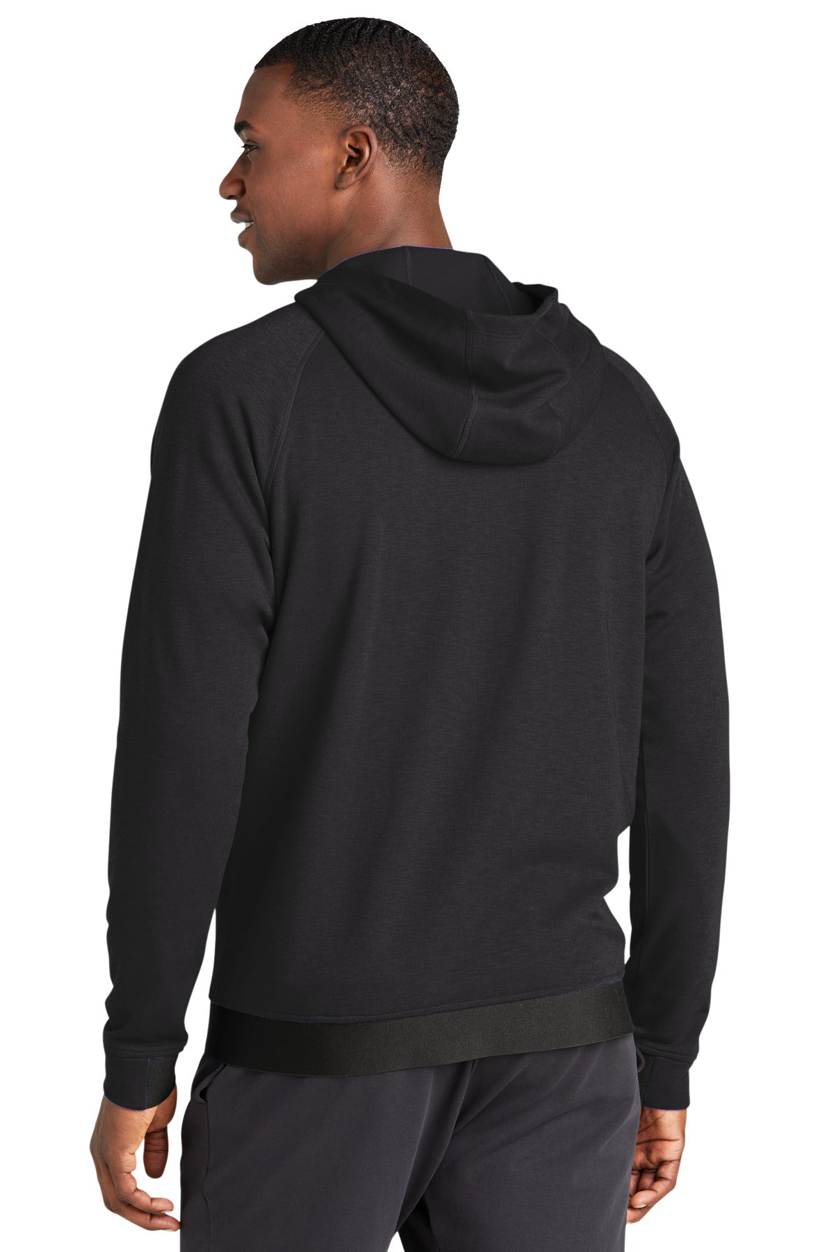Custom Embroidered Sport-Tek PosiCharge Strive Hooded Full-Zip ST570,Black