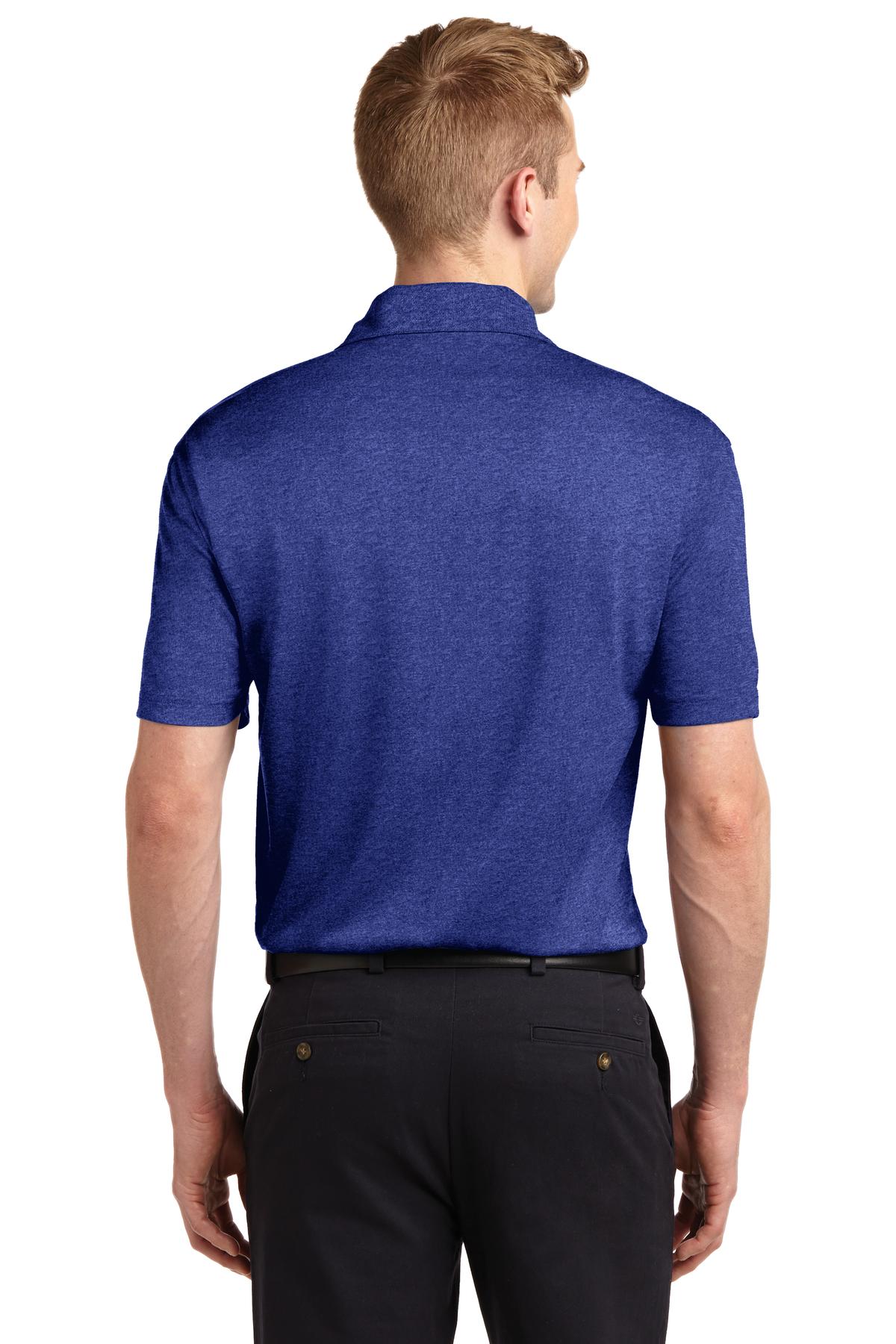 Custom Embroidered Sport-Tek Heather Contender Polo. ST660,Cobalt Heather