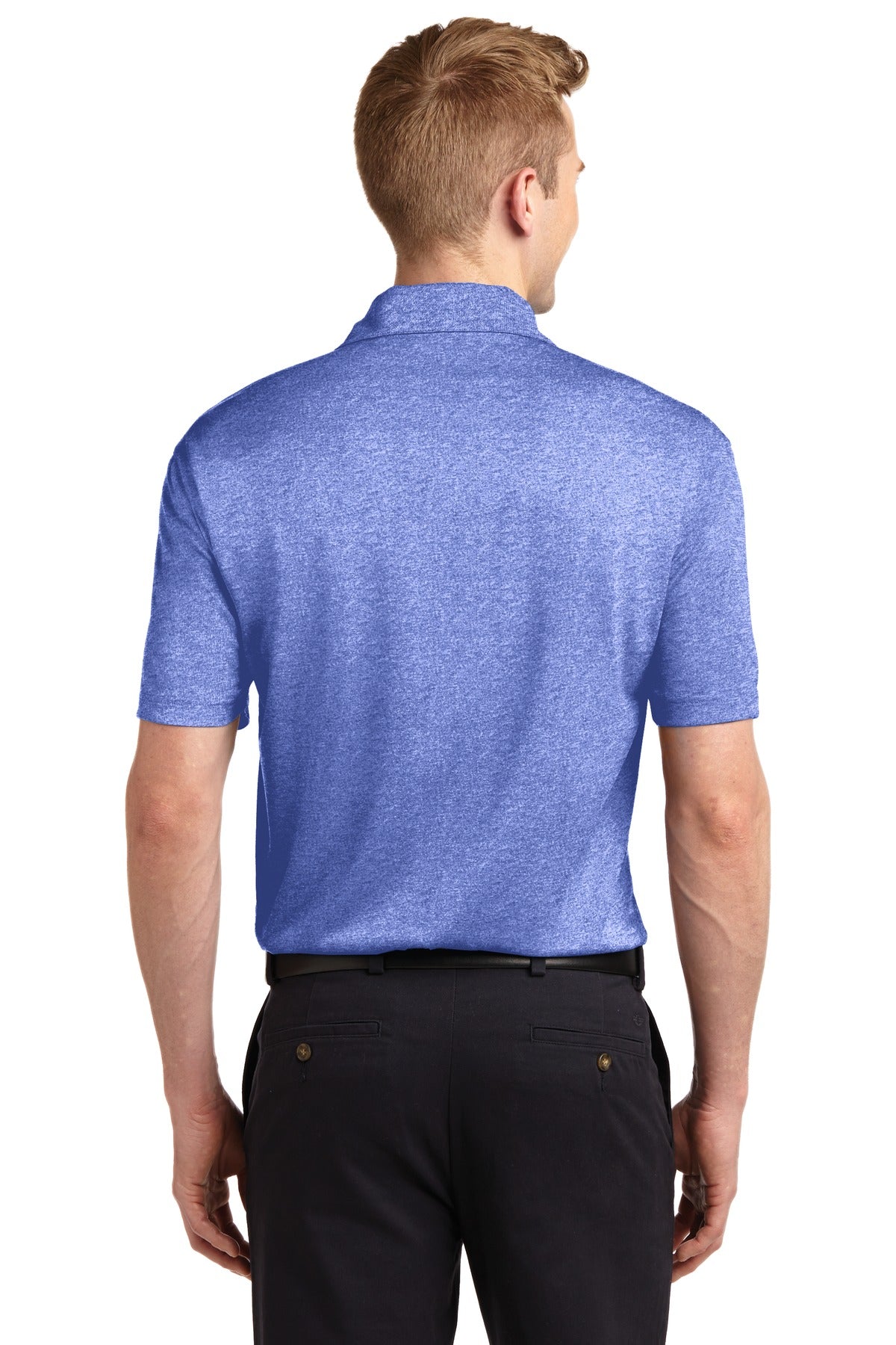 Custom Embroidered Sport-Tek Heather Contender Polo. ST660,True Royal Heather
