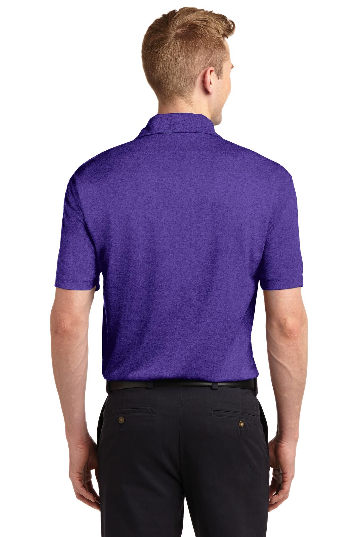 Custom Embroidered Sport-Tek Heather Contender Polo. ST660,Varsity Purple Heather